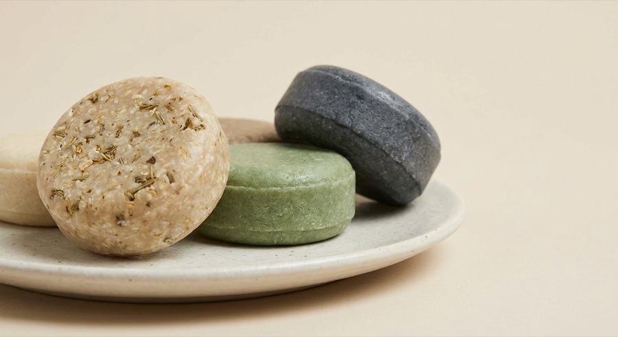 Solid shampoo bars