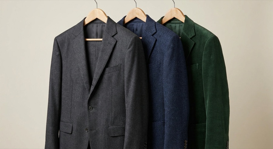 Tailored suits and blazers