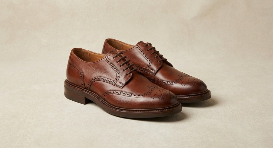 Genuine leather footwear