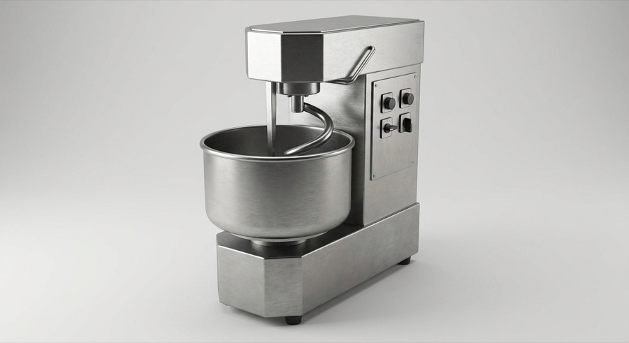 Spiral kneading machines