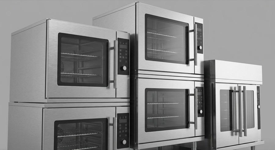Stainless steel commercial ovens