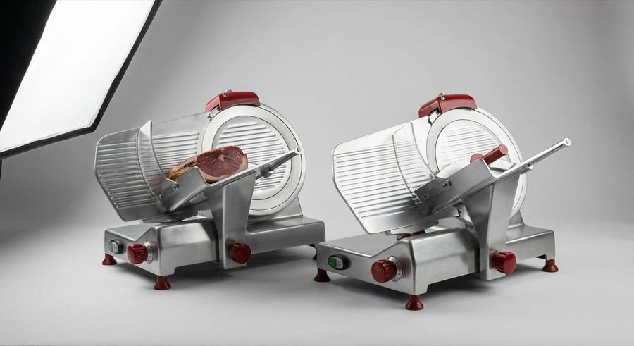 Meat processing slicers