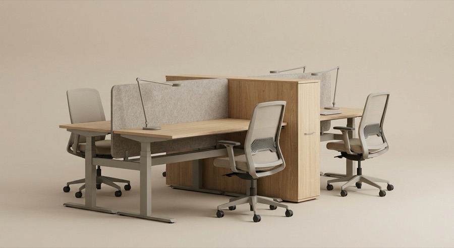 Office desks and workstations