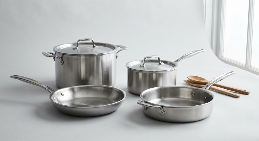 Stainless steel cookware sets