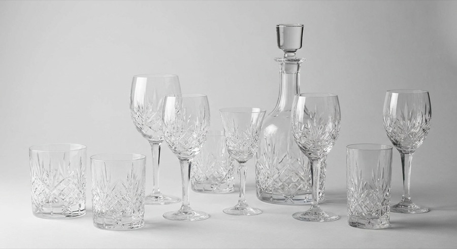 Crystal glassware drinkware