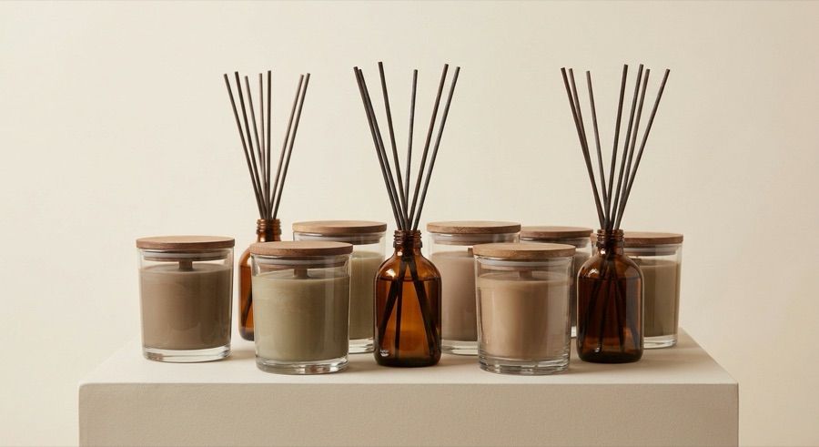 Scented candles diffusers