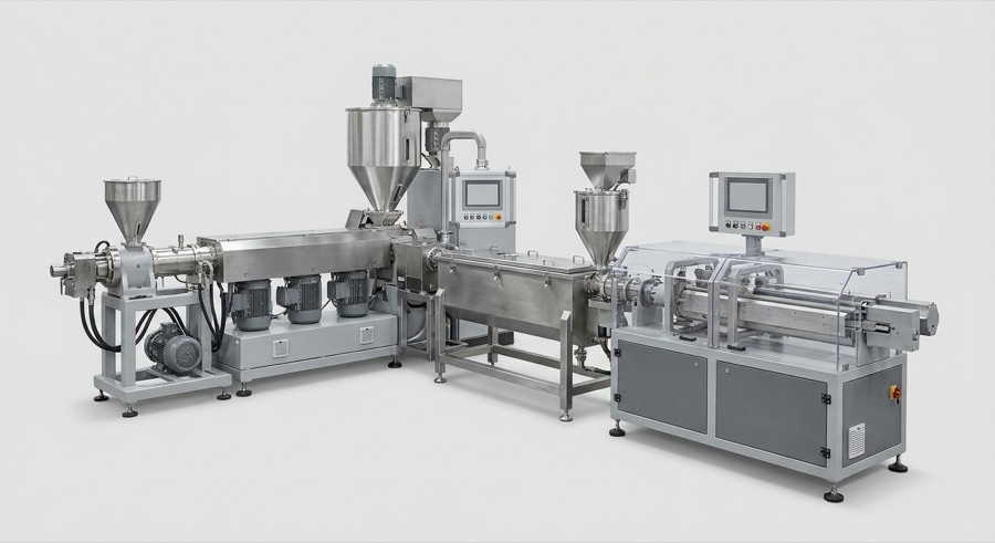 Plastic extrusion lines