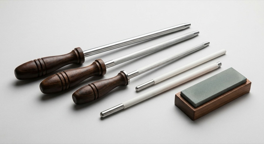 Honing steels and sharpeners