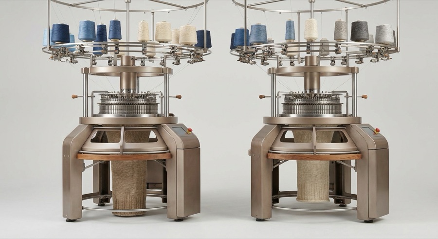 Circular knitting machines
